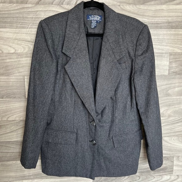 E.H. Woods Jackets & Blazers - Vintage E.H. Woods Classic Gray Women's Wool Blend Blazer